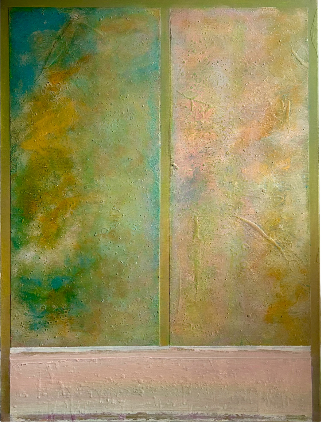 Elliot&#39;s War. 30x40 Acrylic Matter On Canvas.